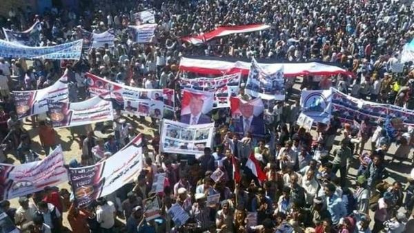 مسيرات حاشدة في تعز