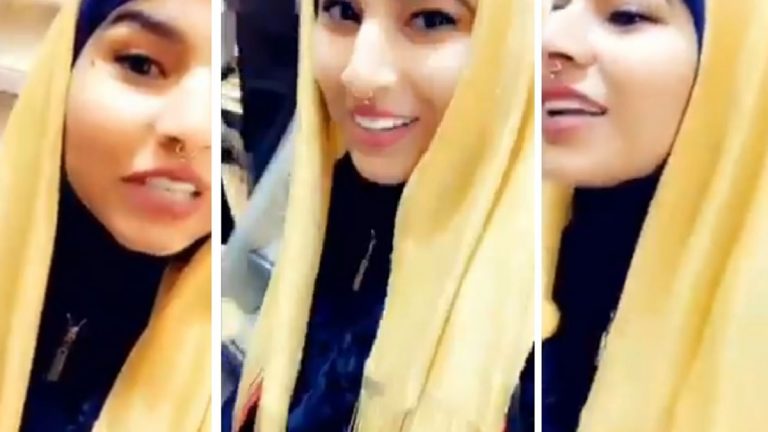 خليجية تشتري حجابًا من الذهب