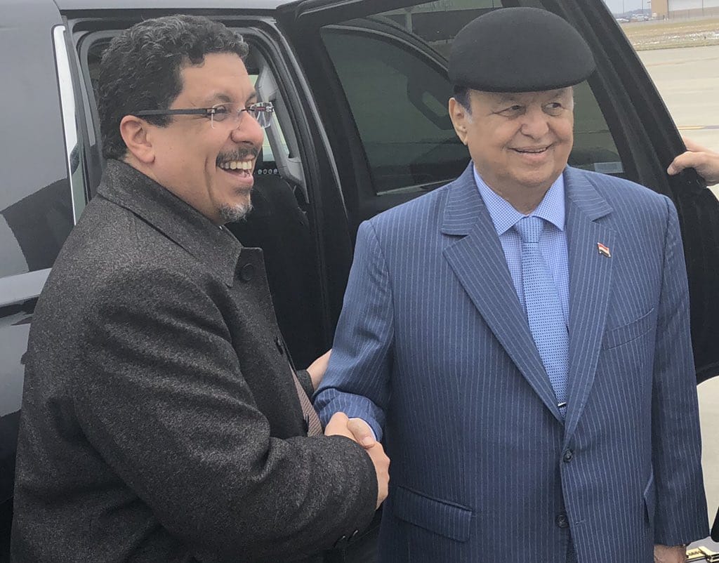 الرئيس هادي وأحمد بن مبارك