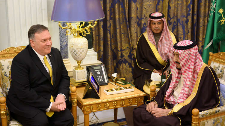 الملك سلمان وبومبيو